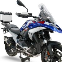 Top case maletas GPR TECH compatível com Bmw R 1300 GS 2024/2026 Top Case Alpi-Tech em alumínio, cor prata com placa específica incluída para porta-bagagens traseiro Capacidade Litros 35