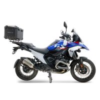 Top case maletas GPR TECH compatível com Bmw R 1300 GS 2024/2026 Top Case Alpi-Tech em alumínio, cor prata com placa específica incluída para porta-bagagens traseiro Capacidade Litros 35
