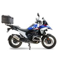 Top case maletas GPR TECH compatível com Bmw R 1300 GS 2024/2026 Top Case Alpi-Tech em alumínio, cor prata com placa específica incluída para porta-bagagens traseiro Capacidade Litros 45
