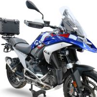 Top case maletas GPR TECH compatível com Bmw R 1300 GS 2024/2026 Top Case Alpi-Tech em alumínio, cor prata com placa específica incluída para porta-bagagens traseiro Capacidade Litros 45