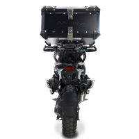 Top case maletas GPR TECH compatível com Bmw R 1300 GS 2024/2026 Top Case Alpi-Tech em alumínio, cor prata com placa específica incluída para porta-bagagens traseiro Capacidade Litros 55