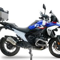  Bmw R 1300 GS Adventure 2024/2026 Top Case Alpi-Tech em titânio, cor natural com placa específica incluída Capacidade Litros 55