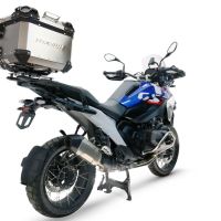  Bmw R 1300 GS Adventure 2024/2026 Top Case Alpi-Tech em titânio, cor natural com placa específica incluída Capacidade Litros 55