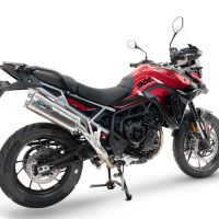 Escape compatível com Triumph Tiger 900 GT / Pro / Rally Pro 2024-2025, Dual Inox, Escape legal, homologado, silenciador com db killer removível e tubo de ligação específico 