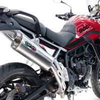 Escape compatível com Triumph Tiger 900 GT / Pro / Rally Pro 2024-2025, Dual Inox, Escape legal, homologado, silenciador com db killer removível e tubo de ligação específico 