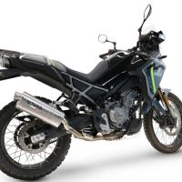 GPR escape compatível com Cf Moto 450 MT 2024-2025,Dune Triovale Titanio,Escape legal, homologado, silenciador com db killer removível e tubo de ligação específico 
