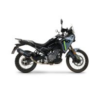 GPR escape compatível com Cf Moto 450 MT 2024-2026, Furore-X Titanio Nero, Escape legal, homologado, silenciador com db killer removível e tubo de ligação específico 