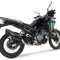 GPR escape compatível com  Cf Moto 450 MT 2024-2025, Furore-X Titanio Nero, Escape legal, homologado, silenciador com db killer removível e tubo de ligação específico 