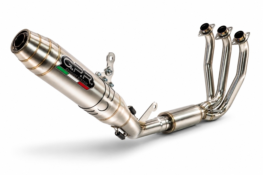 GPR escape compatível com Cf Moto 675SR-R 2024-2027, Deeptone Inox, Escape racing linha completa, silencioso mais coletor com dbkiller, não homologado 