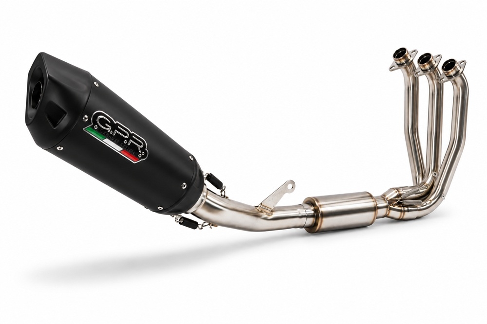 GPR escape compatível com Cf Moto 675NK 2024-2027, GP-Revo Black Titanium, Escape homologado, legal para mercados NÃO europeus, incluindo tubo de ligação e db killer removível 