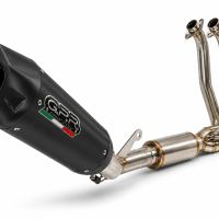 GPR escape compatível com Cf Moto 675NK 2024-2027, GP-Revo Black Titanium, Escape homologado, legal para mercados NÃO europeus, incluindo tubo de ligação e db killer removível 