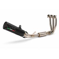 GPR escape compatível com Cf Moto 675SR-R 2024-2027, M3 Black Titanium, Escape completo, não legal para países da UE, com db killer removível 