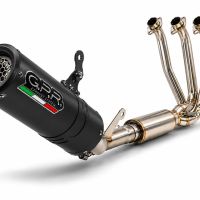 GPR escape compatível com Cf Moto 675SR-R 2024-2027, M3 Black Titanium, Escape completo, não legal para países da UE, com db killer removível 