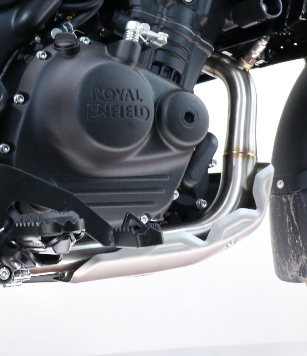 Escape compatível com Royal Enfield Himalayan 450 2024-2025, Decatalizzatore, Sistema racing Sistema de tubo para eliminar o catalisador 