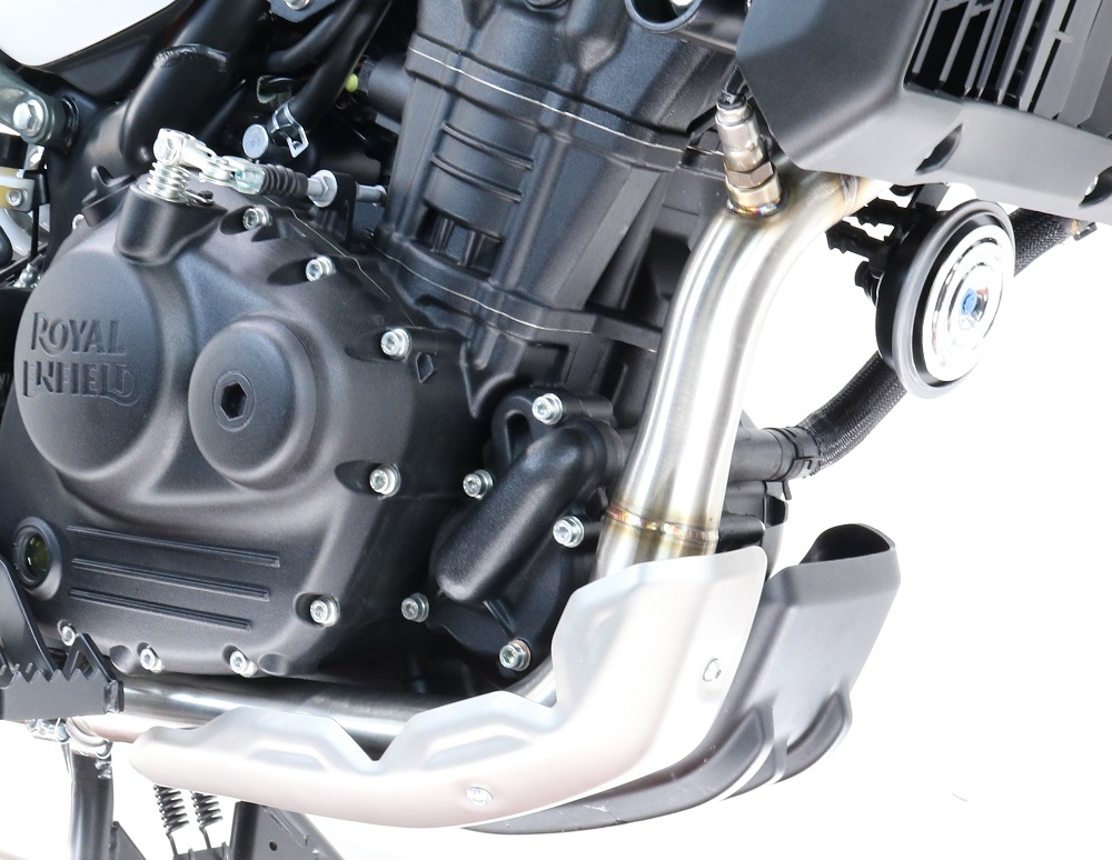 Escape compatível com Royal Enfield Himalayan 450 2024-2025, Decatalizzatore, Sistema racing Sistema de tubo para eliminar o catalisador 