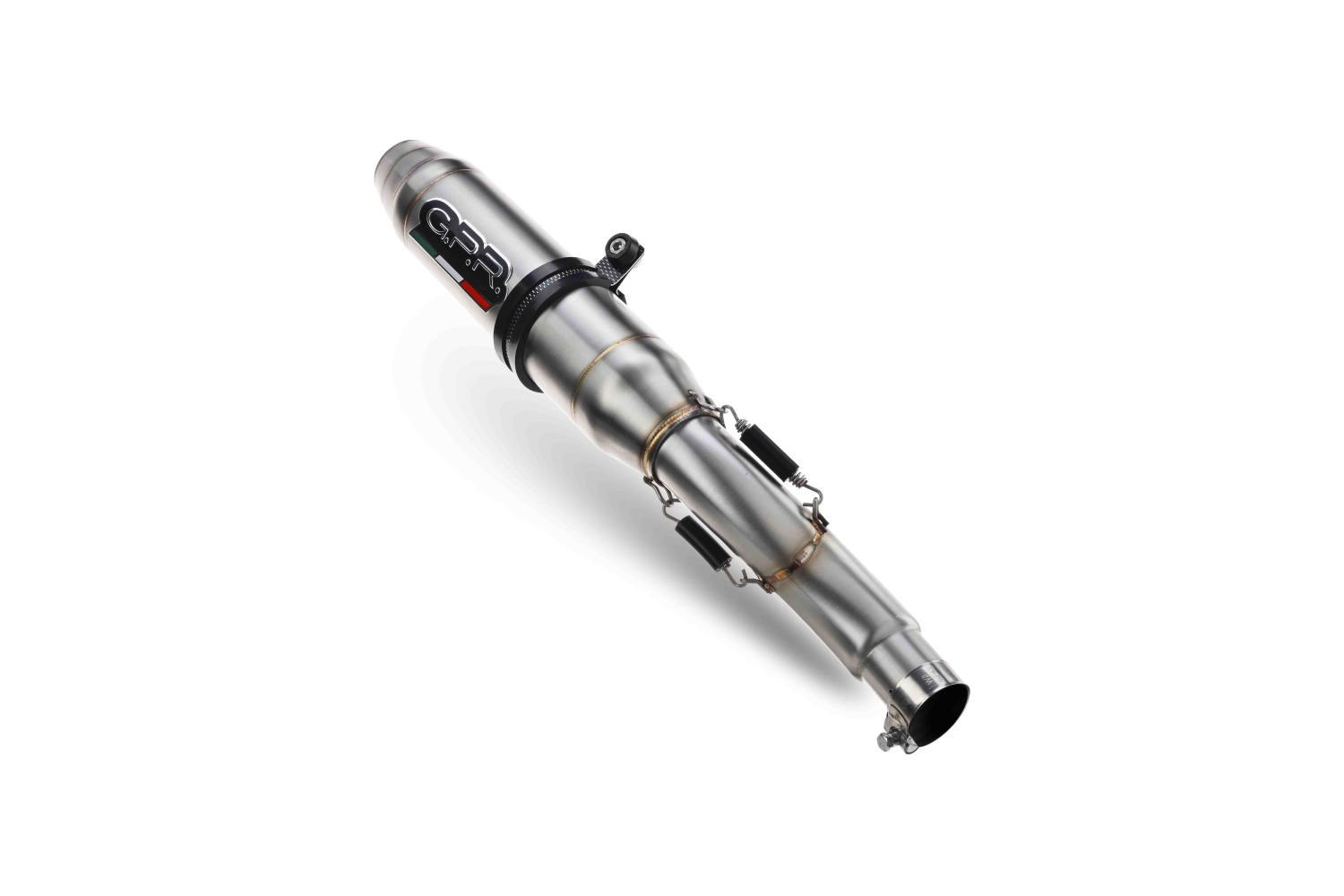Escape compatível com Aprilia Dorsoduro 900 2017-2020, Deeptone Inox, Escapamento racing, duplo silencioso, com tubos de conexão, artigo sem homologação 