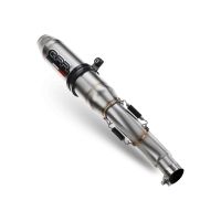 Escape compatível com Aprilia Dorsoduro 900 2017-2020, Deeptone Inox, Escapamento racing, duplo silencioso, com tubos de conexão, artigo sem homologação 