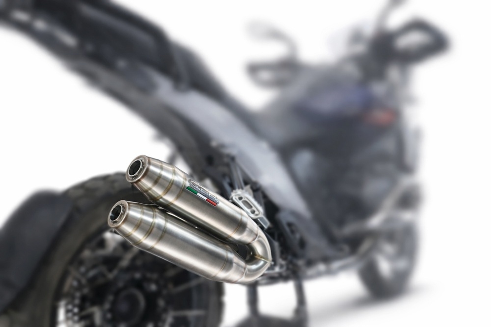 GPR escape compatível com Ducati Multistrada V4 - V4S 2025-2026, Deeptone Duplex, Par de silenciosos de escape homologadas, com db killer removível e tubos de ligação específicos 