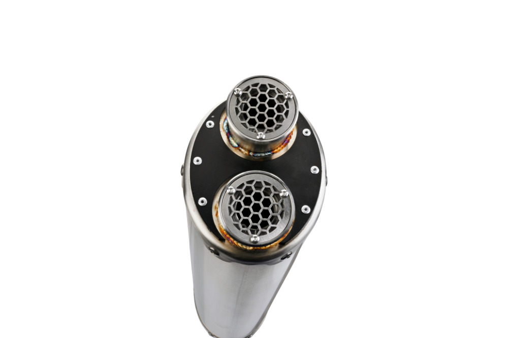 Escape compatível com Kove 800X 2024-2026,Dual Inox,Sistema de escapamento de corrida incluindo tubo de ligação específico com dbkiller 