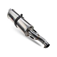 Escape compatível com Aprilia Tuareg 660 2021-2024, Dual Inox, Escape legal, homologado, silenciador com db killer removível e tubo de ligação específico 
