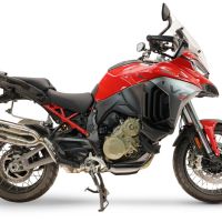 GPR escape compatível com Ducati Multistrada V4 - V4S 2025-2026, Deeptone Duplex, Par de silenciosos de escape homologadas, com db killer removível e tubos de ligação específicos 