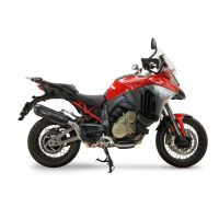 GPR escape compatível com Ducati Multistrada V4 - V4S 2025-2026, Furore-X Titanio Nero, Escape legal, homologado, silenciador com db killer removível e tubo de ligação específico 