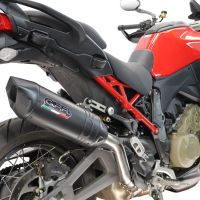 GPR escape compatível com Ducati Multistrada V4 - V4S 2025-2026, Furore-X Titanio Nero, Escape legal, homologado, silenciador com db killer removível e tubo de ligação específico 