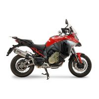 GPR escape compatível com Ducati Multistrada V4 - V4S 2025-2026, Furore-X Titanio, Escape legal, homologado, silenciador com db killer removível e tubo de ligação específico 