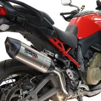 GPR escape compatível com Ducati Multistrada V4 - V4S 2025-2026, Furore-X Titanio, Escape legal, homologado, silenciador com db killer removível e tubo de ligação específico 