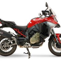 GPR escape compatível com Ducati Multistrada V4 - V4S 2025-2026, Hyper Sonic Black Titanium, Escape legal, homologado, silenciador com db killer removível e tubo de ligação específico 