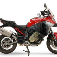 GPR escape compatível com Ducati Multistrada V4 - V4S 2025-2026, Hyper Sonic Titanium, Escape legal, homologado, silenciador com db killer removível e tubo de ligação específico 