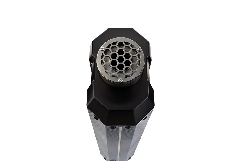 GPR escape compatível com  Ktm LC 8 Super Adventure 1290  R 2021-2024, Sonic Poppy, Escape legal, homologado, silenciador com db killer removível e tubo de ligação específico 