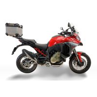  Ducati Multistrada V4 - V4S 2025/2026 Top Case Alpi-Tech em titânio, cor natural com placa específica incluída Capacidade Litros 35