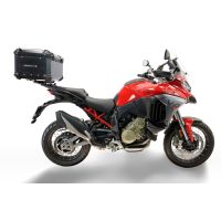 Top case maletas GPR TECH compatível com Ducati Multistrada V4 - V4S 2025/2026 Top Case Alpi-Tech em alumínio, cor preta com placa específica incluída Capacidade Litros 45