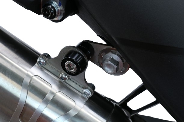 GPR escape compatível com  Zontes 703 F 2025-2026, Furore-X Acciaio Inox, Escape legal, homologado, silenciador com db killer removível e tubo de ligação específico 