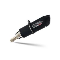 GPR escape compatível com Moto Guzzi Stelvio 1200 4V 2008-2010, Furore Nero, Escape legal, homologado, silenciador com db killer removível e tubo de ligação específico 
