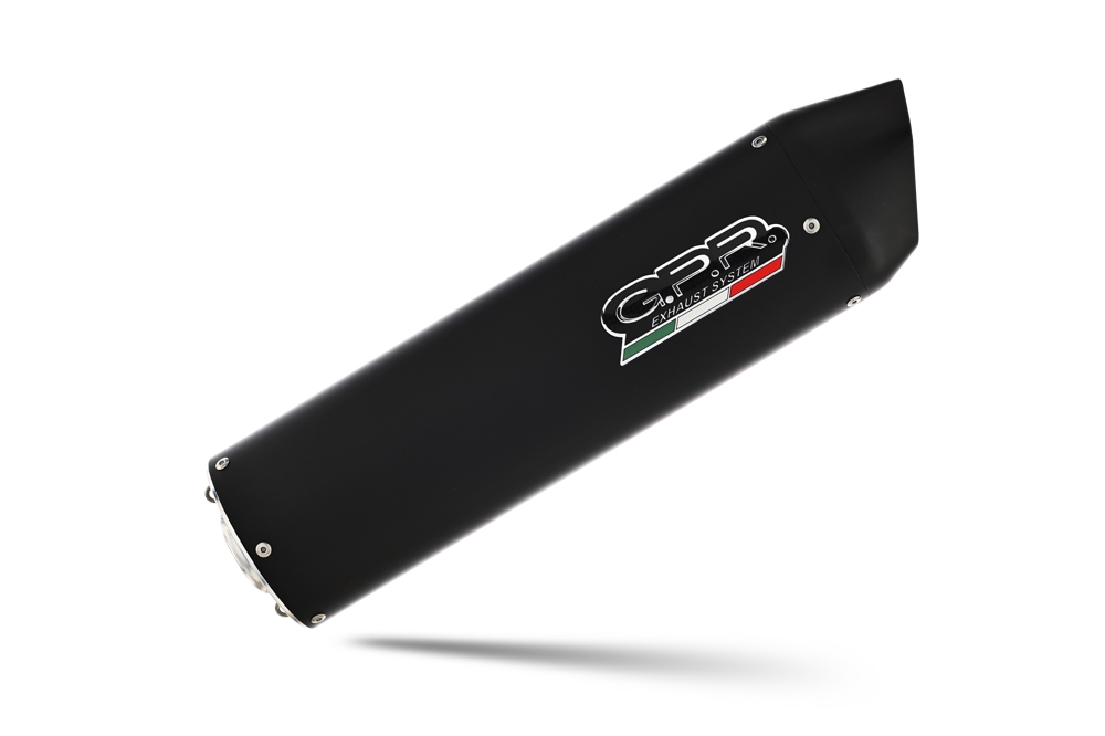 Escape compatível com Aprilia Etv Caponord 1000 Rally 2001-2007, Furore Nero, Par de silenciosos de escape homologadas, com db killer removível e tubos de ligação específicos 