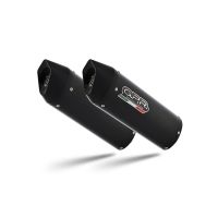 GPR escape compatível com Royal Enfield Continental 650 2019-2020, Furore Evo4 Nero, Escape duplo, não legal para os países membros da UE, incluindo db killers removíveis e tubos de ligação 