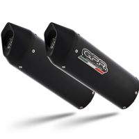 Escape compatível com Royal Enfield Continental 650 2019-2020, Furore Evo4 Nero, Escape duplo, não legal para os países membros da UE, incluindo db killers removíveis e tubos de ligação 