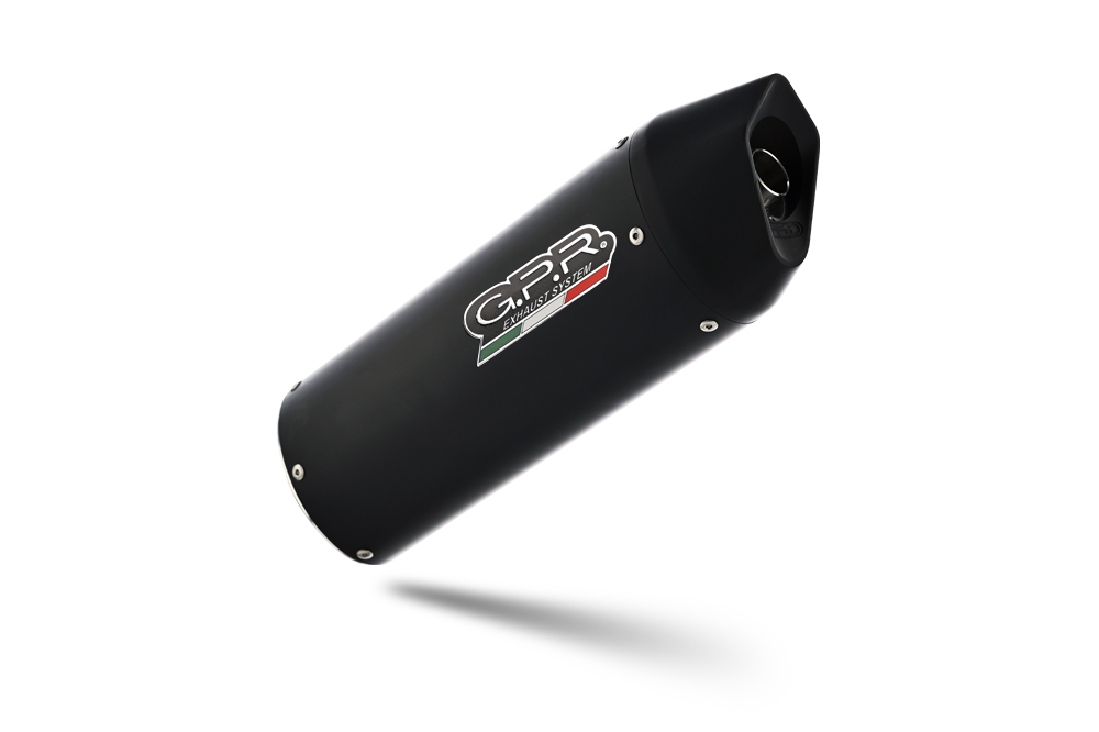 Escape compatível com Aprilia Mana 850 Gt 2007-2016, Furore Nero, Escape homologado semi-completo com db killer removível 