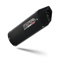Escape compatível com Aprilia Mana 850 Gt 2007-2016, Furore Nero, Escape homologado semi-completo com db killer removível 