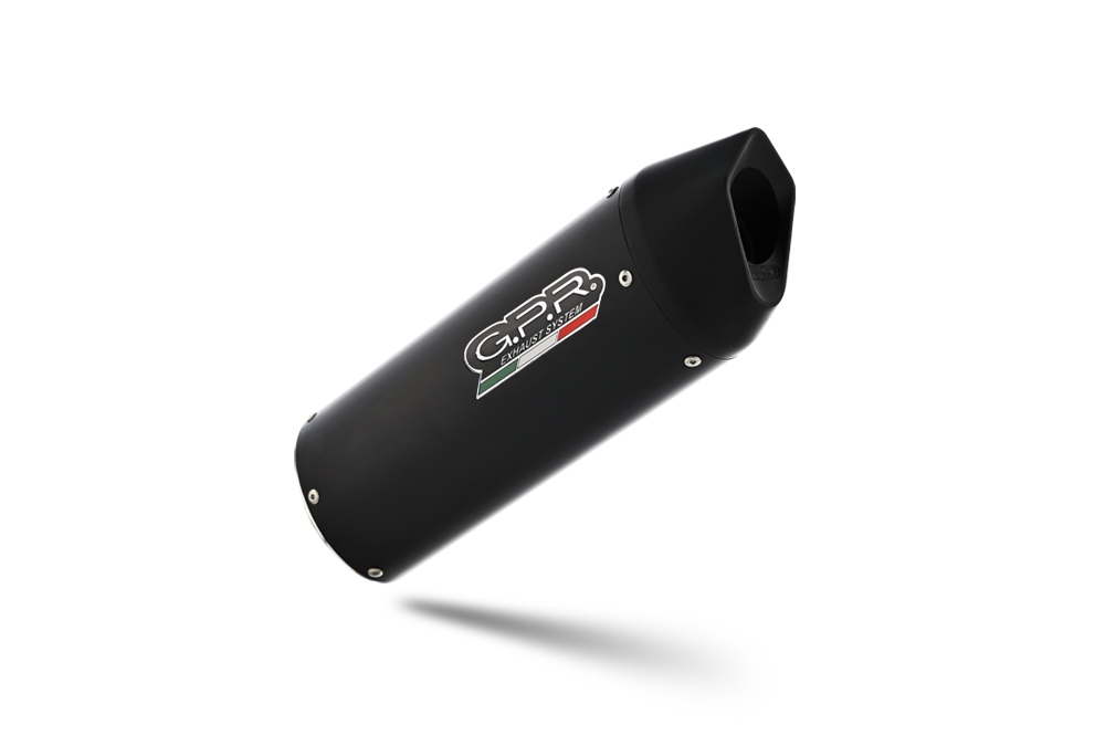 Escape compatível com Moto Guzzi V85 TT 2021-2024, Furore Nero, Sistema racing Silencioso com tubo de ligação 