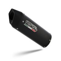 Escape compatível com Suzuki Gsx-S 750 2017 2017-2020, Furore Nero, Sistema racing Silencioso com tubo de ligação 