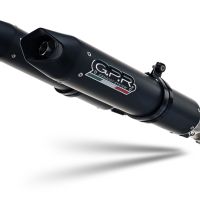 Escape compatível com Aprilia Dorsoduro 750 2008-2016, Furore Nero, Par de silenciosos de escape homologadas, com db killer removível e tubos de ligação específicos 