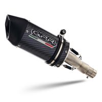 Escape compatível com Honda Cbr 1000 Rr 2014-2016, Furore Poppy, Sistema racing Silencioso com tubo de ligação 