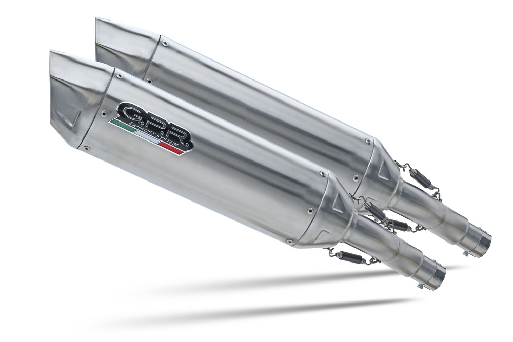 GPR escape compatível com  Yamaha Tdm 900 2002-2014, Furore-X Inox, Par de terminais de exaustão aprovados, com db killer removível, catalisadores e tubo de conexão específico 