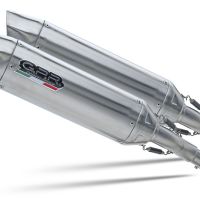 GPR escape compatível com  Yamaha Tdm 850 1991-2001, Furore-X Inox, Par de silenciosos de escape homologadas, com db killer removível e tubos de ligação específicos 