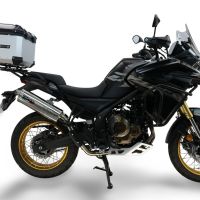 Top case maletas GPR TECH compatível com Voge 625DSX 2024/2026 e5 Top Case Alpi-Tech em alumínio, cor prata com placa específica incluída Capacidade Litros 35