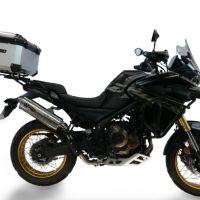 Top case maletas GPR TECH compatível com Voge 625DSX 2024/2026 e5 Top Case Alpi-Tech em alumínio, cor prata com placa específica incluída Capacidade Litros 45