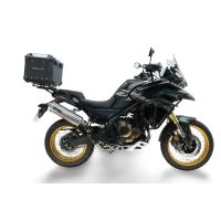 Top case maletas GPR TECH compatível com Voge 625DSX 2025/2026 e5plus Top Case Alpi-Tech em alumínio, cor preta com placa específica incluída Capacidade Litros 35